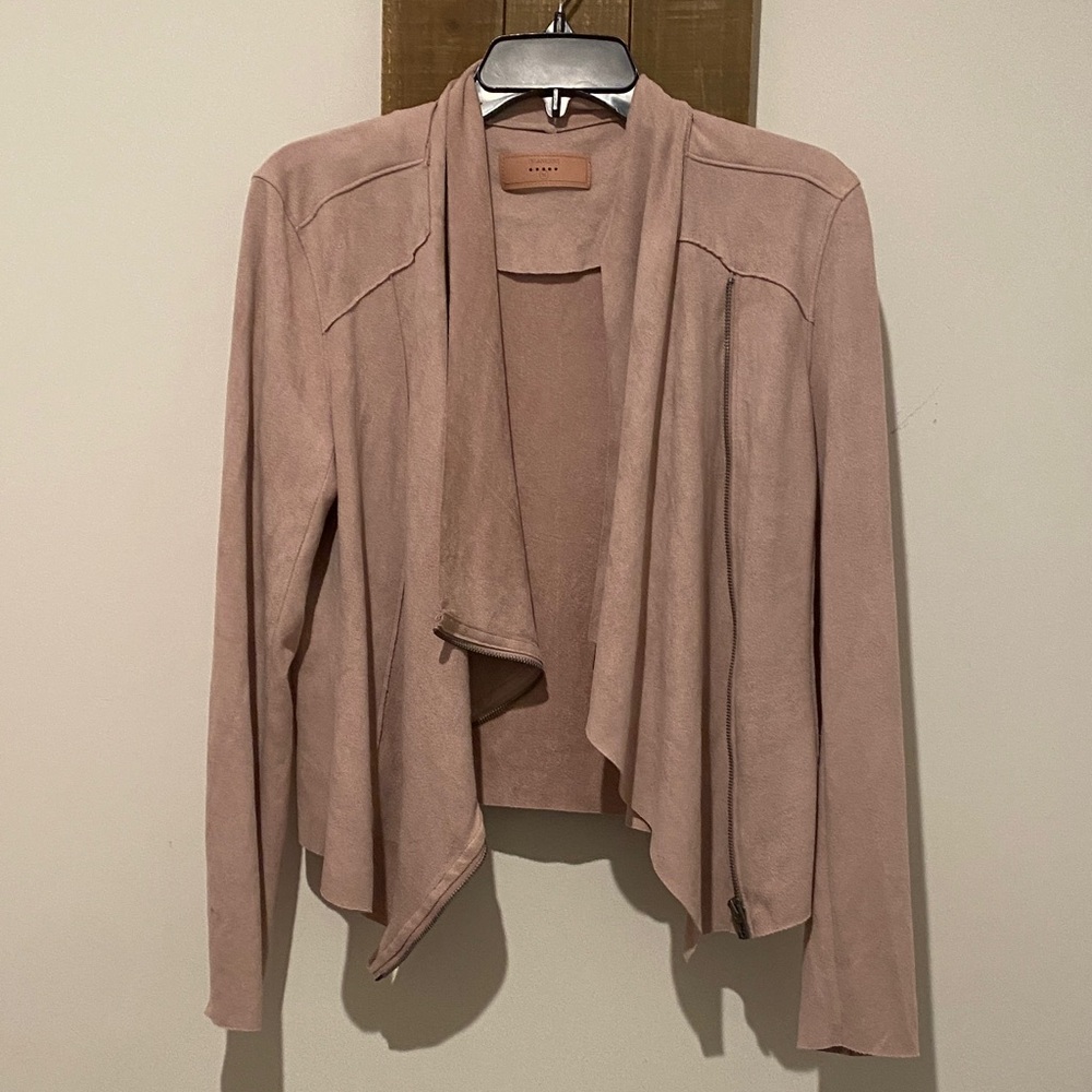Blank NYC Blush Draped Blazer